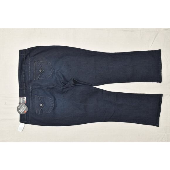 Avenue Denim Virtual Stretch Bootcut Jeans Plus Size 28 Average Dark Wash NEW - Picture 7 of 8